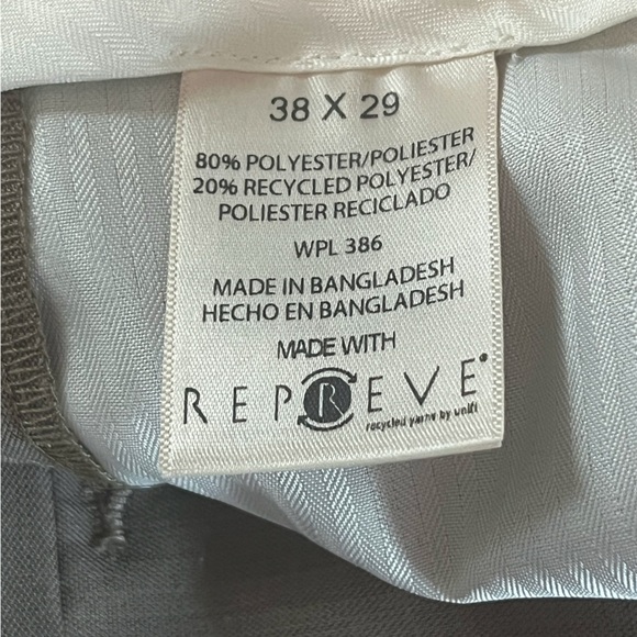 NWT@$70! HAGGAR! Taupe E-CLO SMART FIBER, CREASED/CUFF PANTS! SZ 38Wx29L - Picture 6 of 9